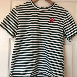LAST CALL !! Come des Garçon striped shirt